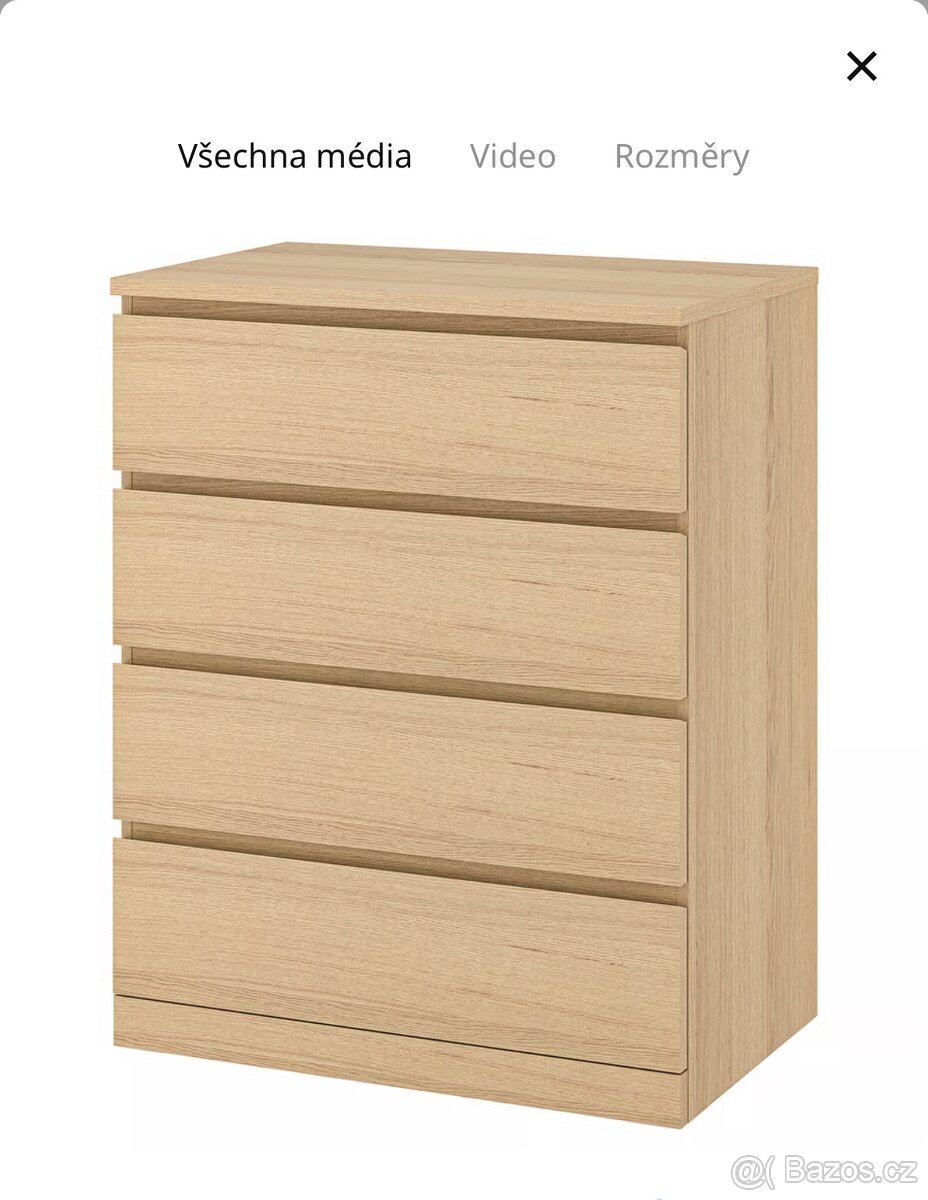 Komoda IKEA 4 supliky