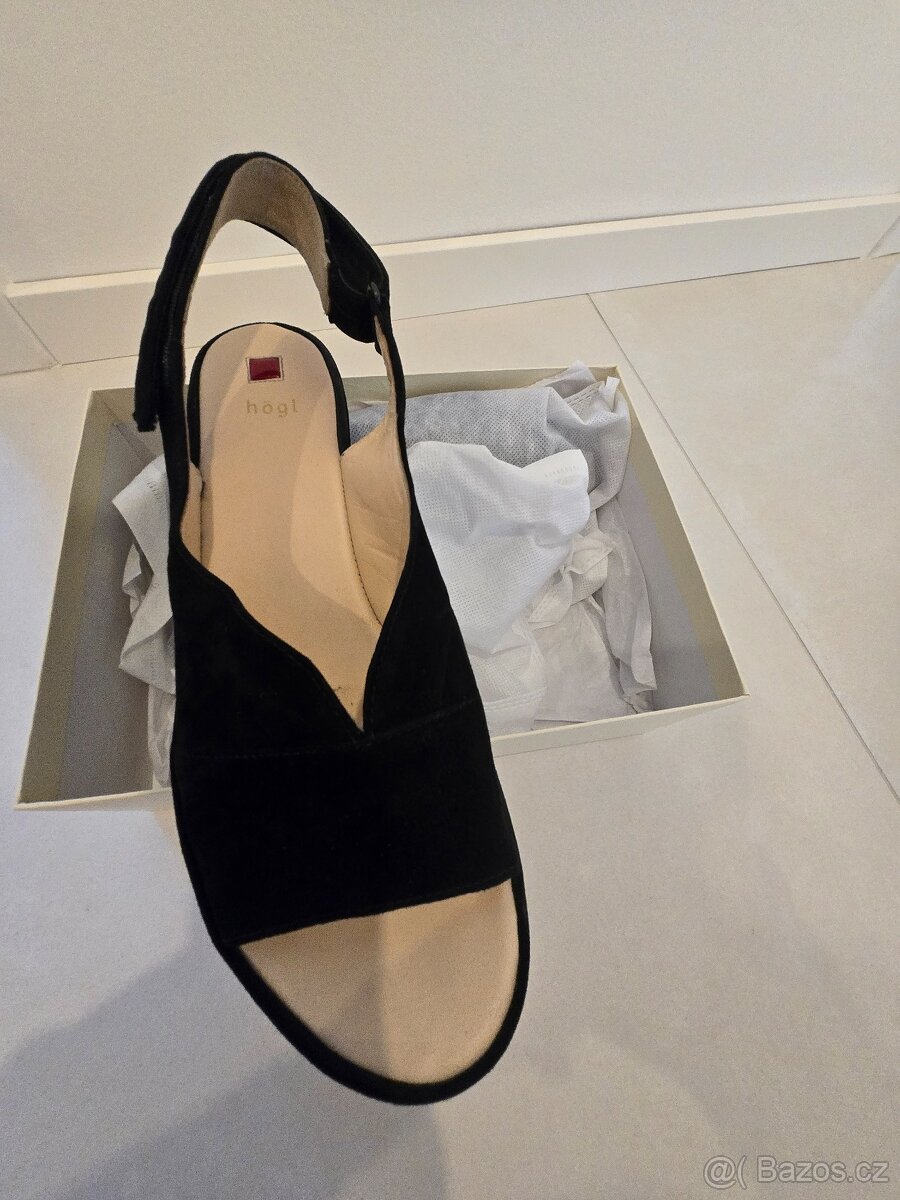 Elegantní sandále černé Högl
