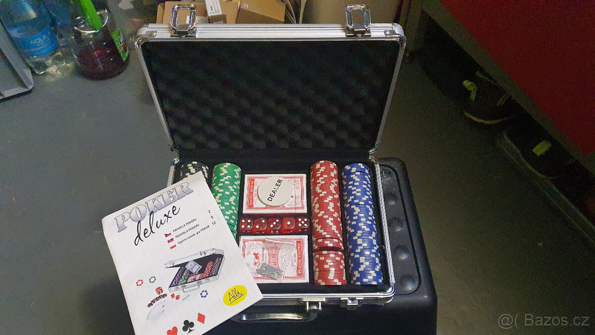Poker kufr maly, poškozený obal