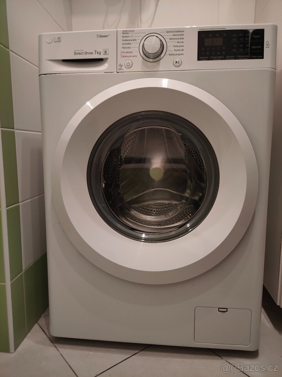 Pračka LG - úzká slim, 7 kg, bez závad, tichá