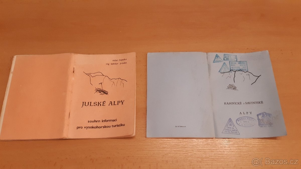 Knížky  Julské_Kamnické_Savinjské_ALPY