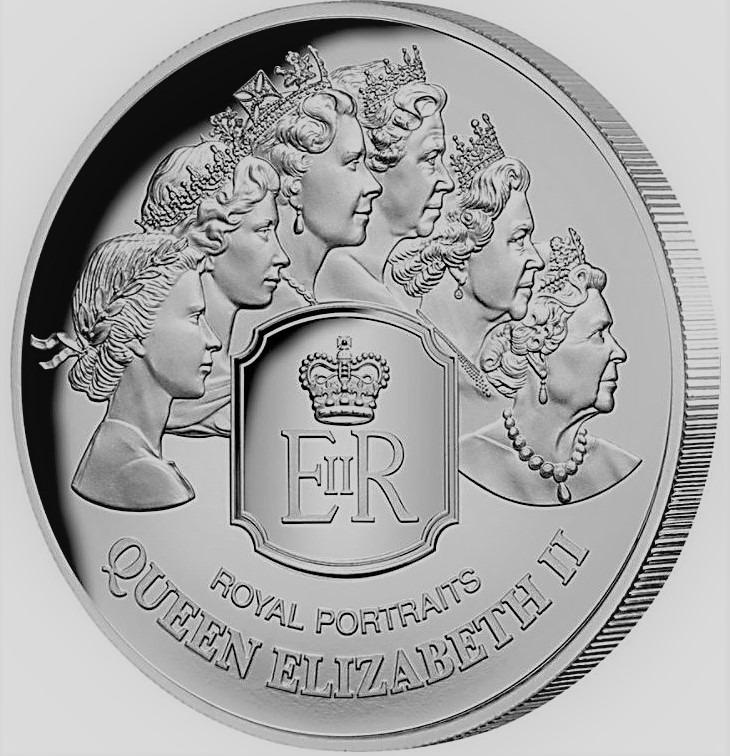 STŘÍBRNÁ MINCE 1 OZ ROYAL PORTRAITS QUEEN ELIZABETH II. 2020