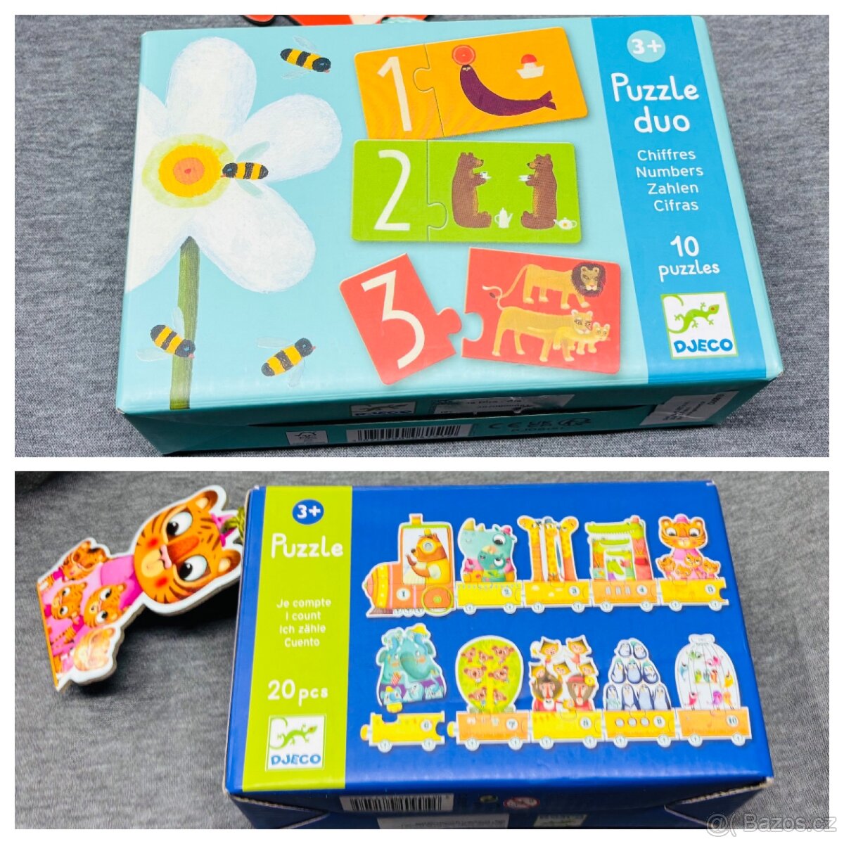 TOP stav - 2x puzzle Djeco: Duo Numbers+Je compte