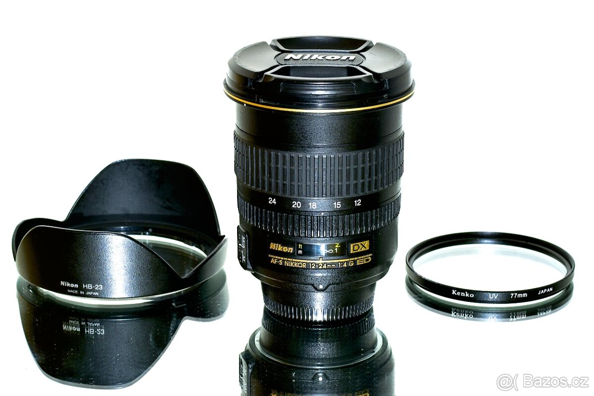 Nikon AF-S 12-24mm 1:4G + UV filtr 77mm TOP STAV