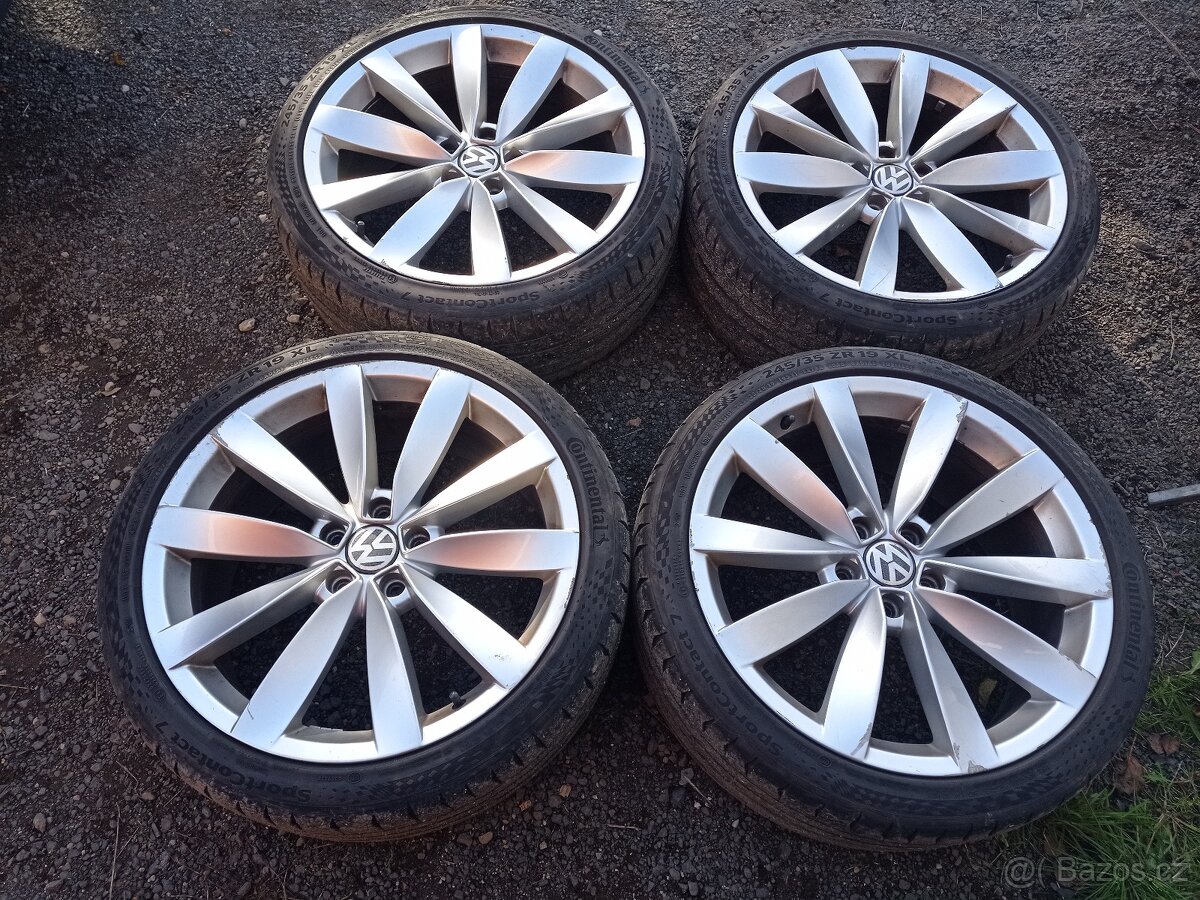 ALU kola originál VW 19" Lugano s letními pneu