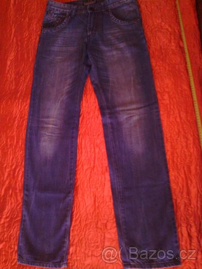 Prodám džínové kalhoty vel. 30 (M- L).