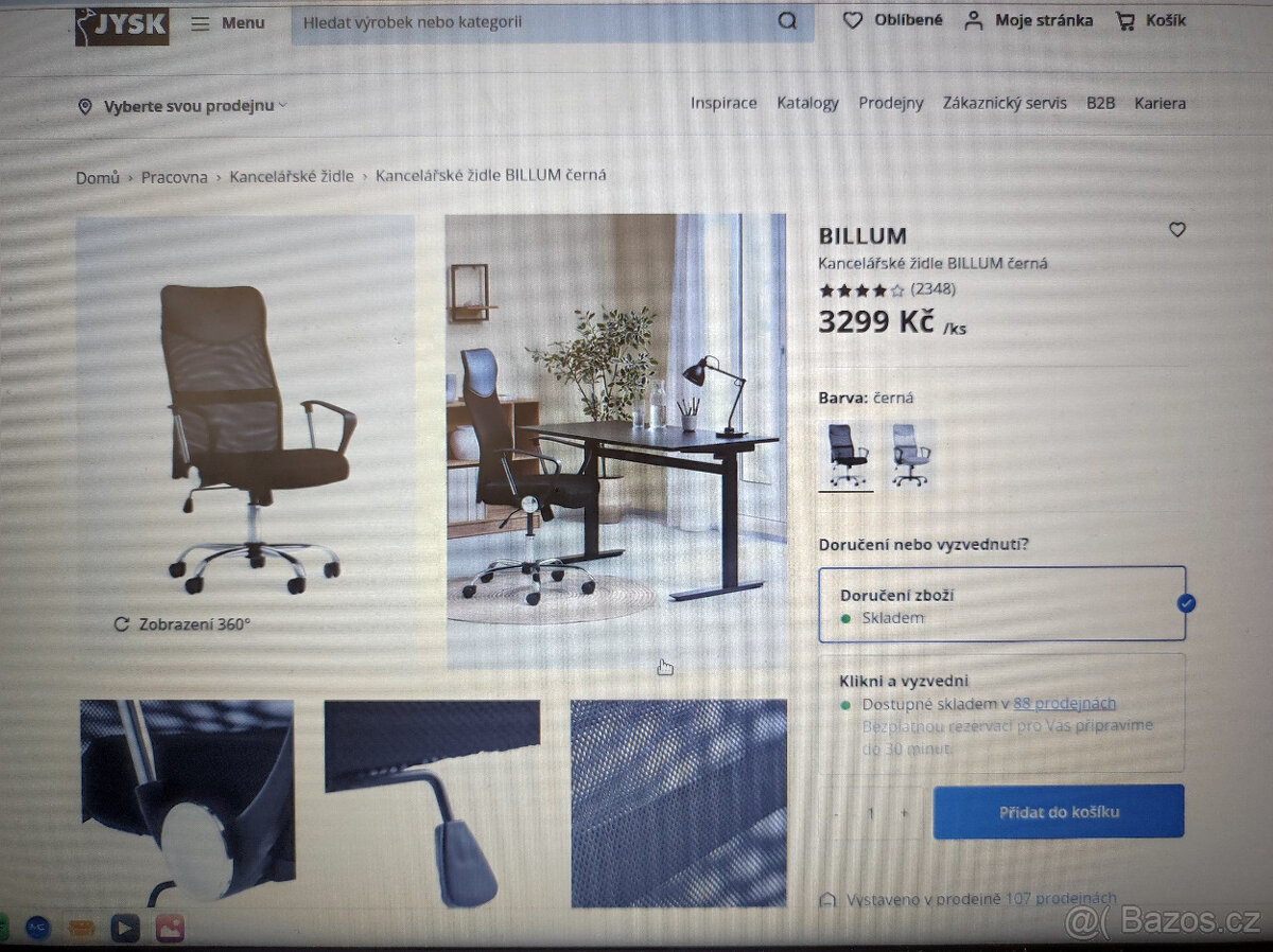 Kancelářská židle BILLUM černá