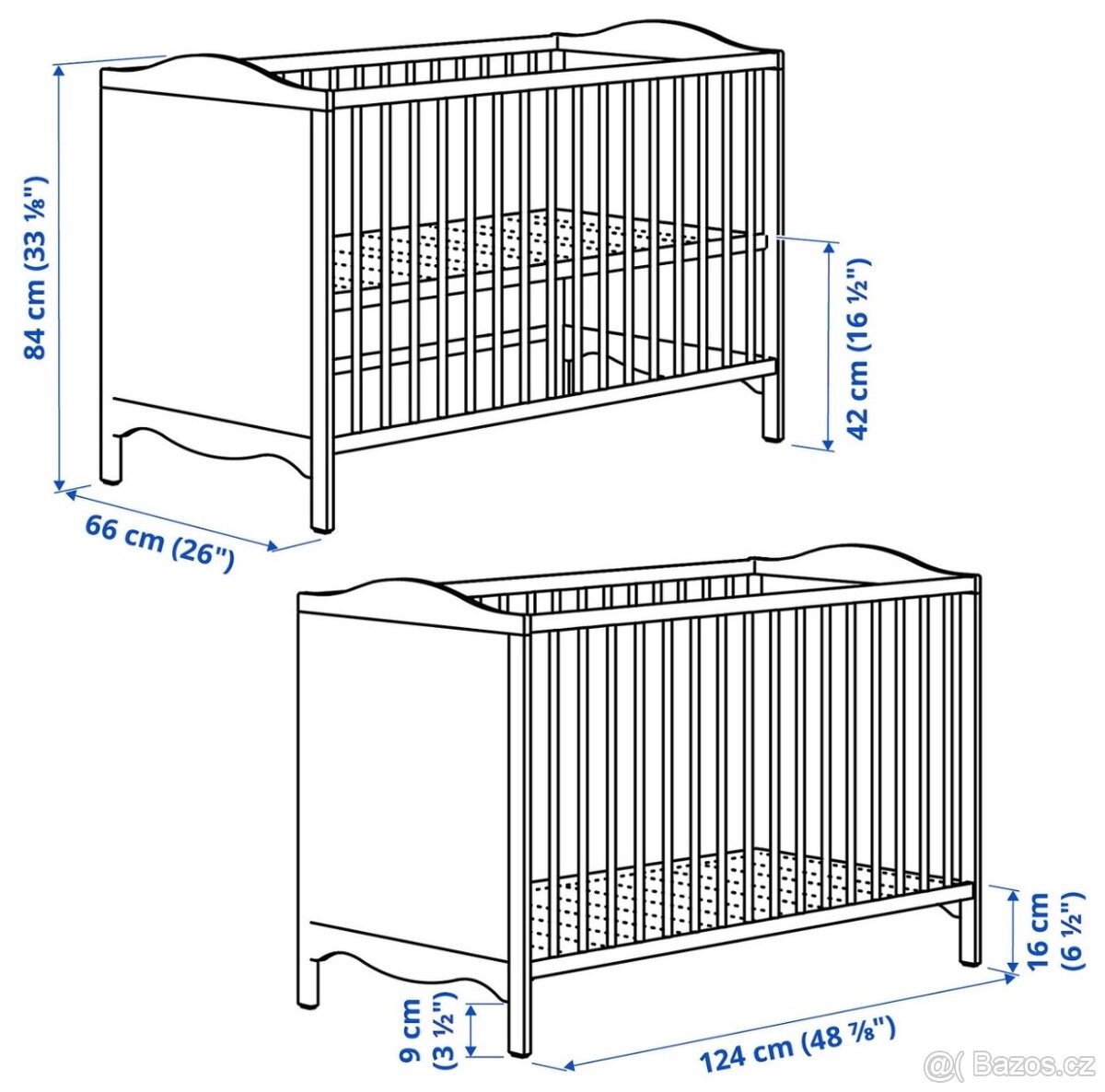 Dětská postýlka Smagora Ikea