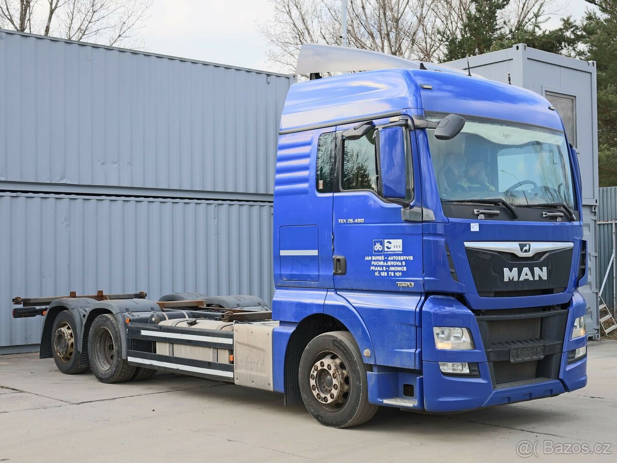 MAN TGS 26.480 2 LL, BDF, 6x2, EURO 6, ZVEDACÍ NÁPRAVA, NOVÝ