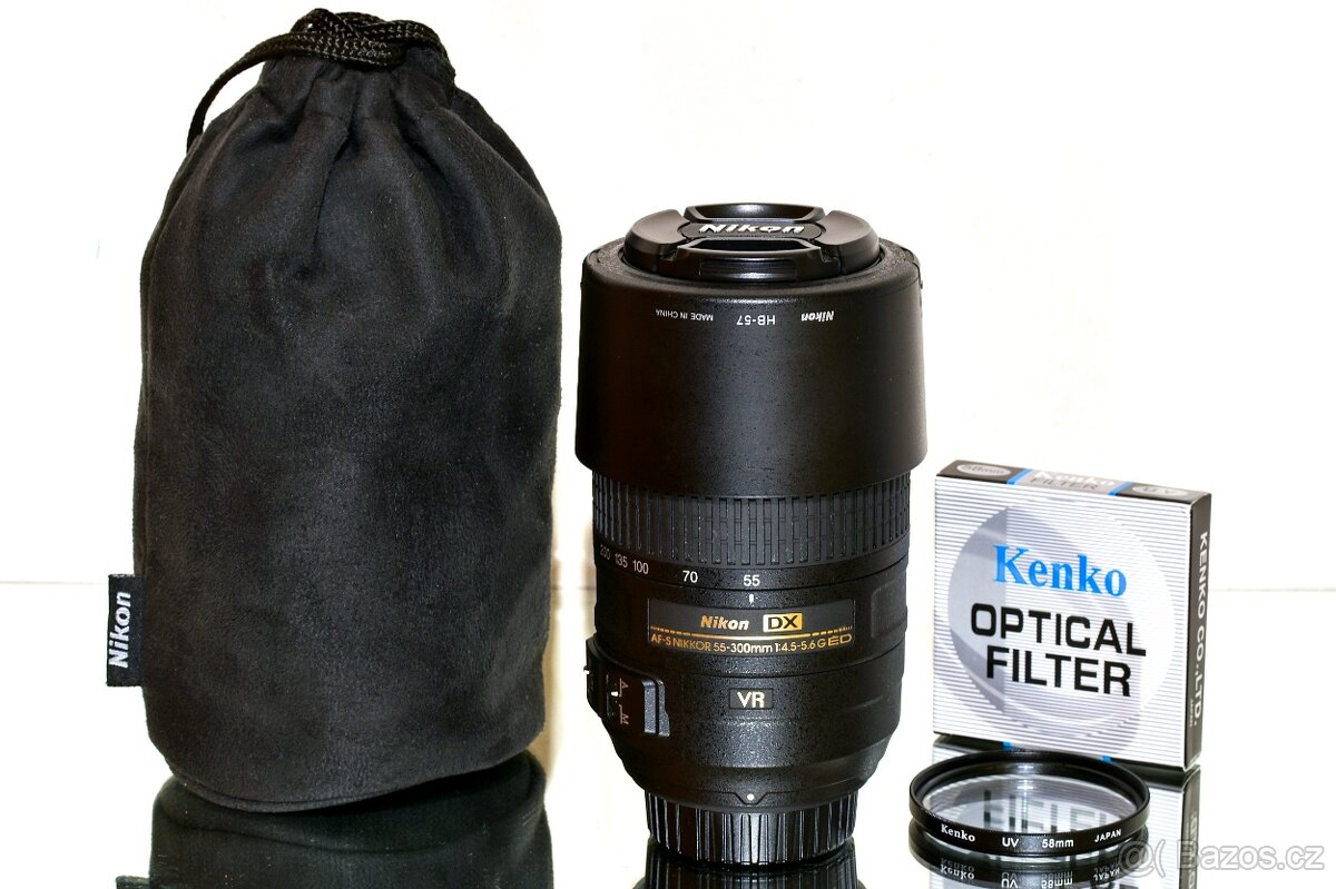 Nikon AF-S Nikkor 55-300mm VR + UV NEPOUŽÍVANÝ