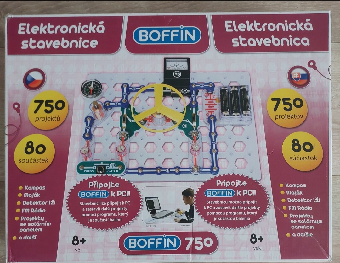 Elektro stavebnice Boffin 750