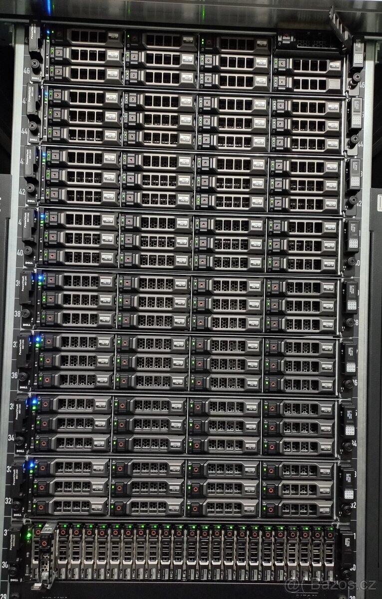 Diskové pole DELL 400 TB + SDD disky + PC R520