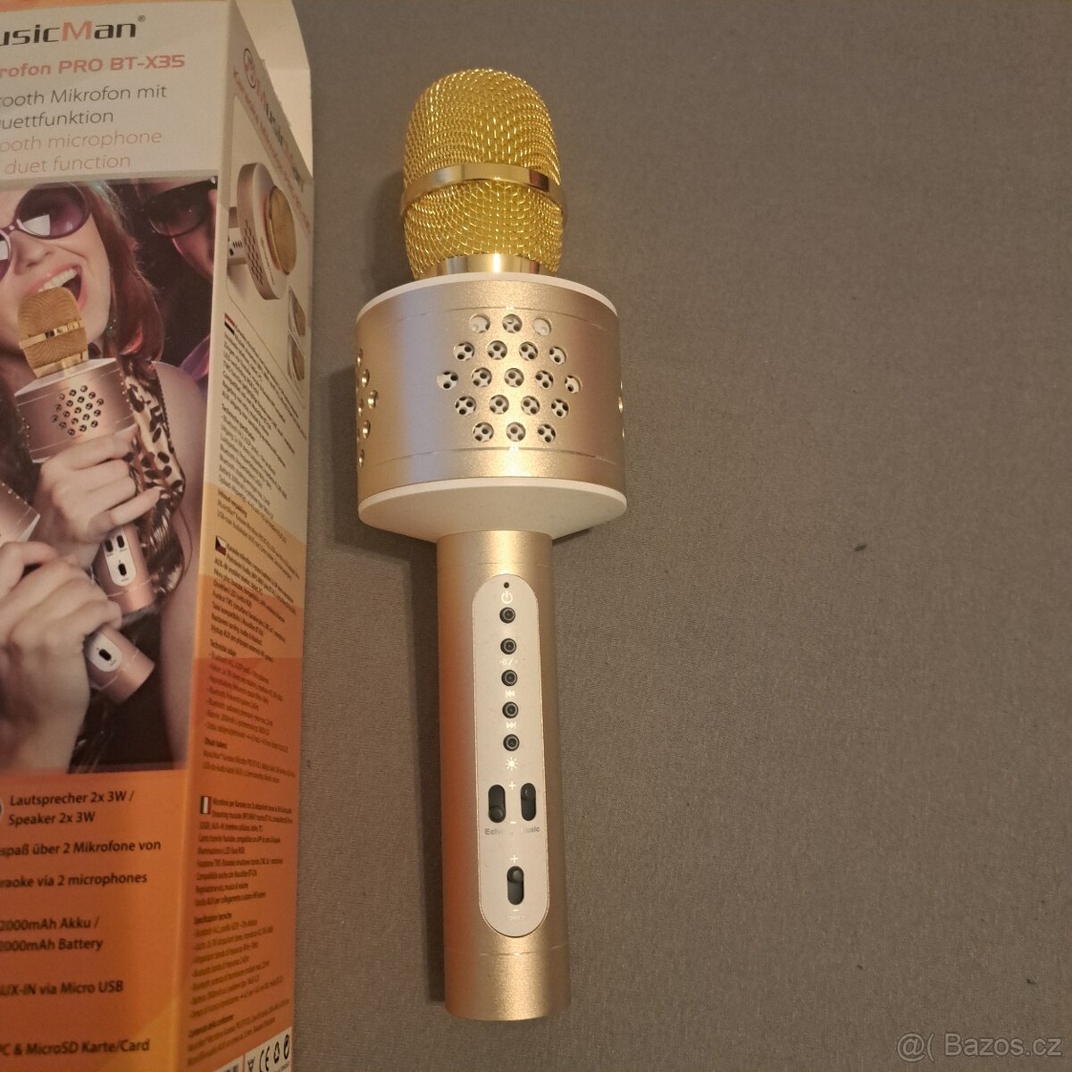 Prodám karaoke mikrofon. 2x použity.
