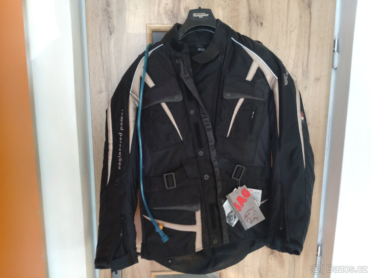 Bunda moto JAG TOMCAT dlouhá - černá 50
