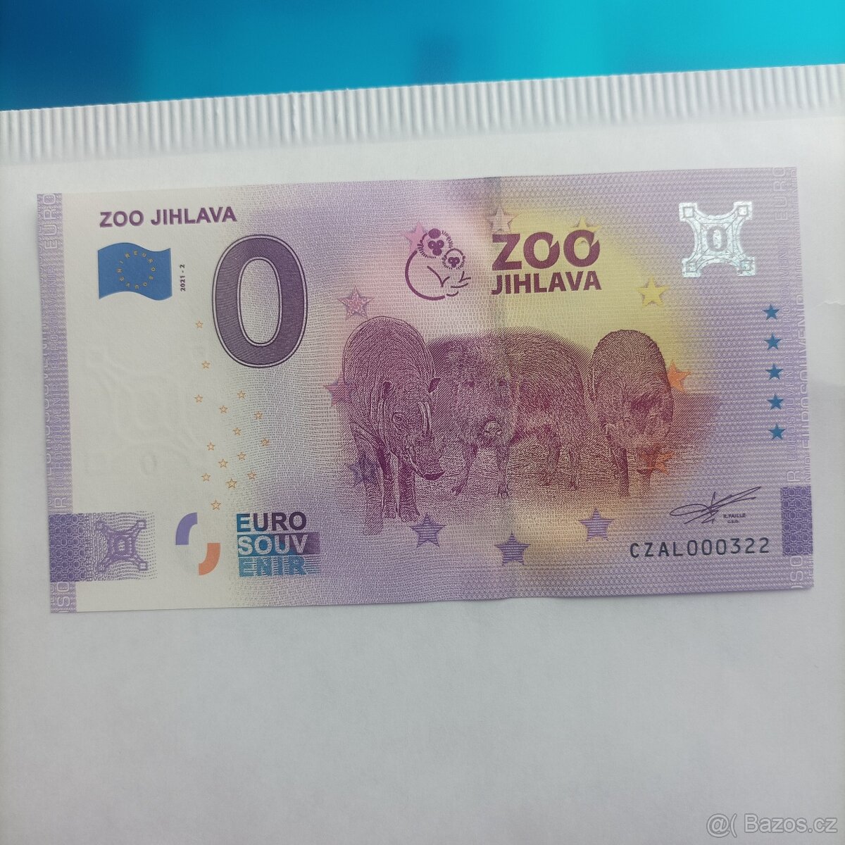 0 euro souvenír Zoo Jihlava rok 2021
