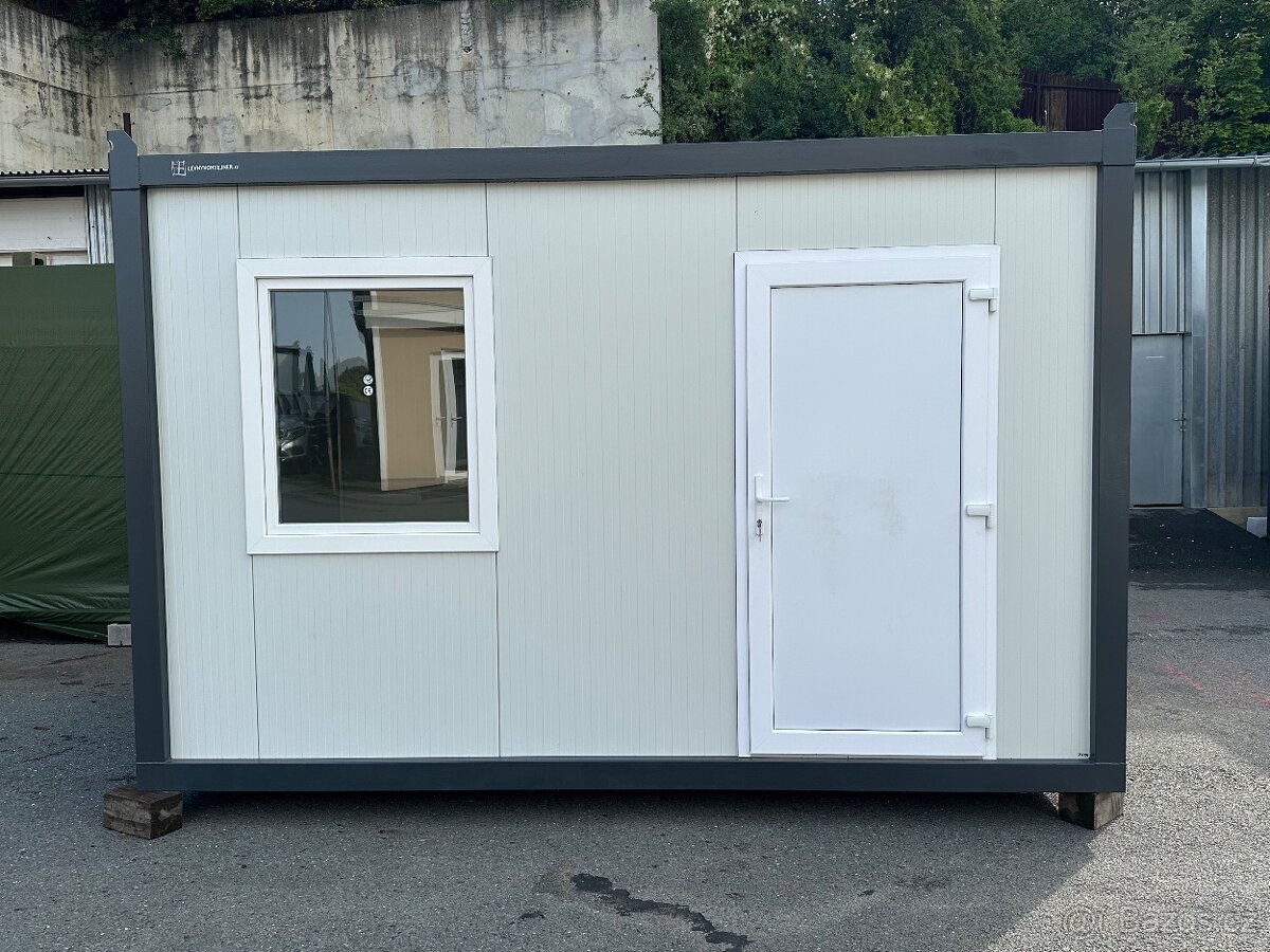 Kancelářská buňka, zahradní domek 4x2,4m, NOVÝ