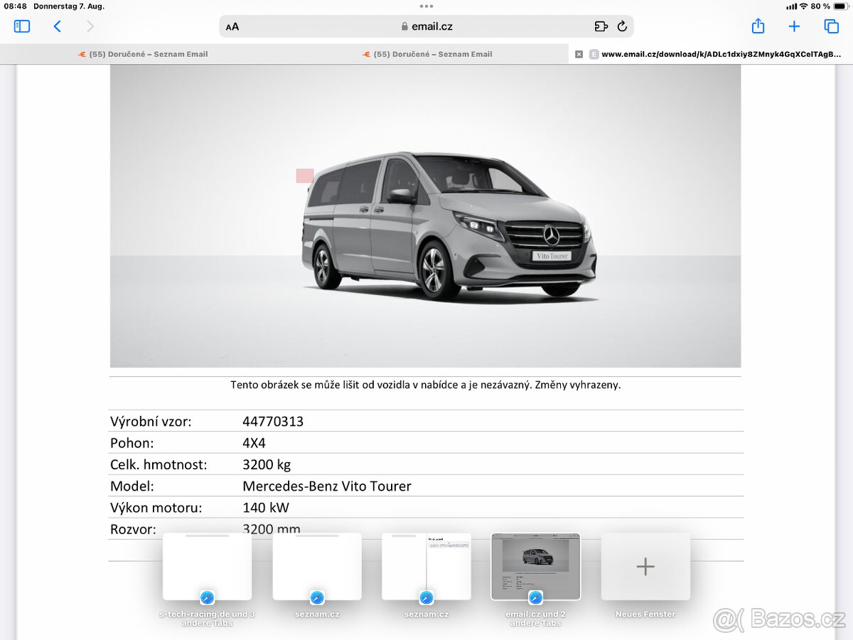 Mercedes-Benz Vito Tourer 119 4x4 novy vuz