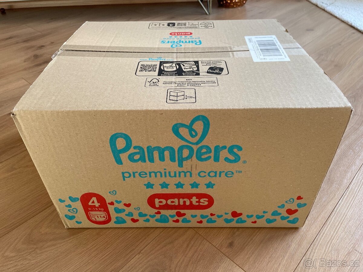 Plenky Pampers premium care pants 4, 114ks