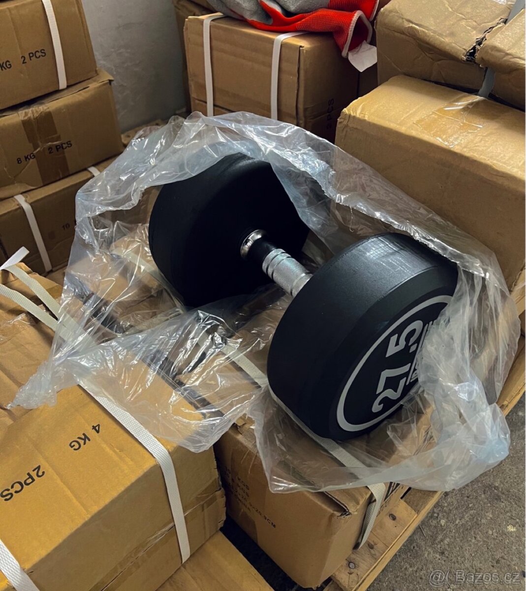 Jednoruční činky pogumovaný nový NEROZBALENÝ 12,5/15/17,5kg