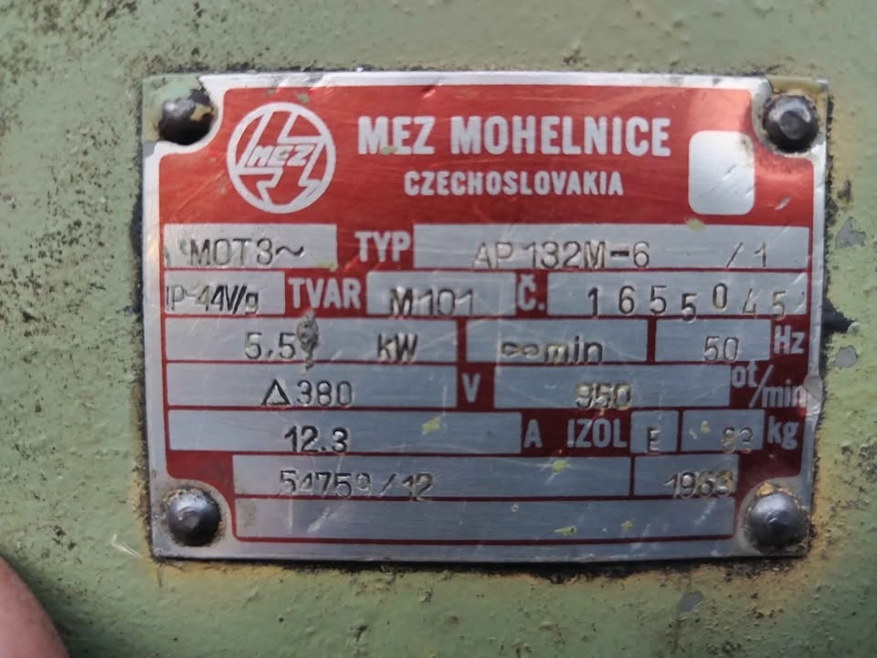 Elektromotor 5,5kw 950 ot.