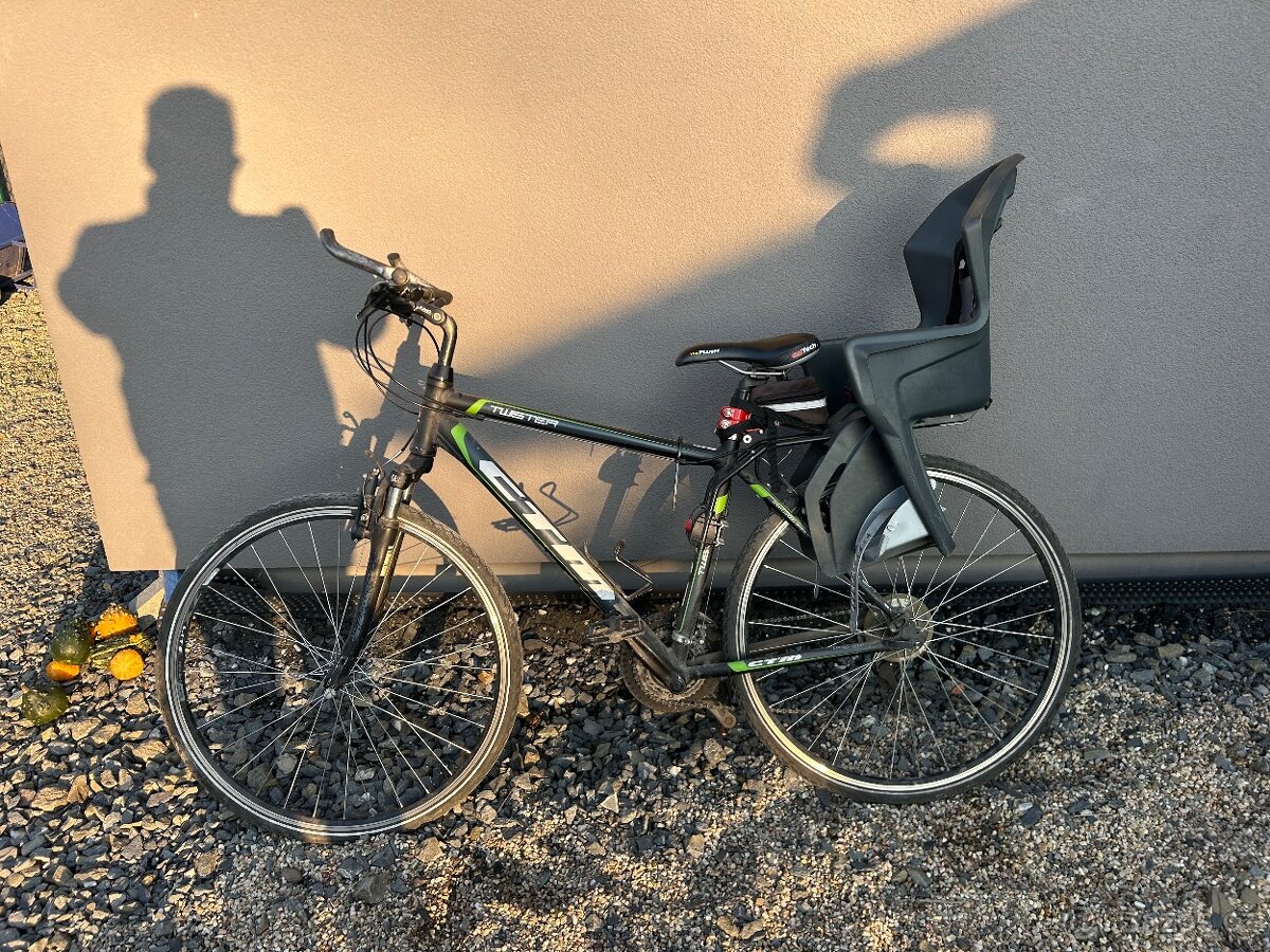 Silniční kolo CTM s dětskou sedackou