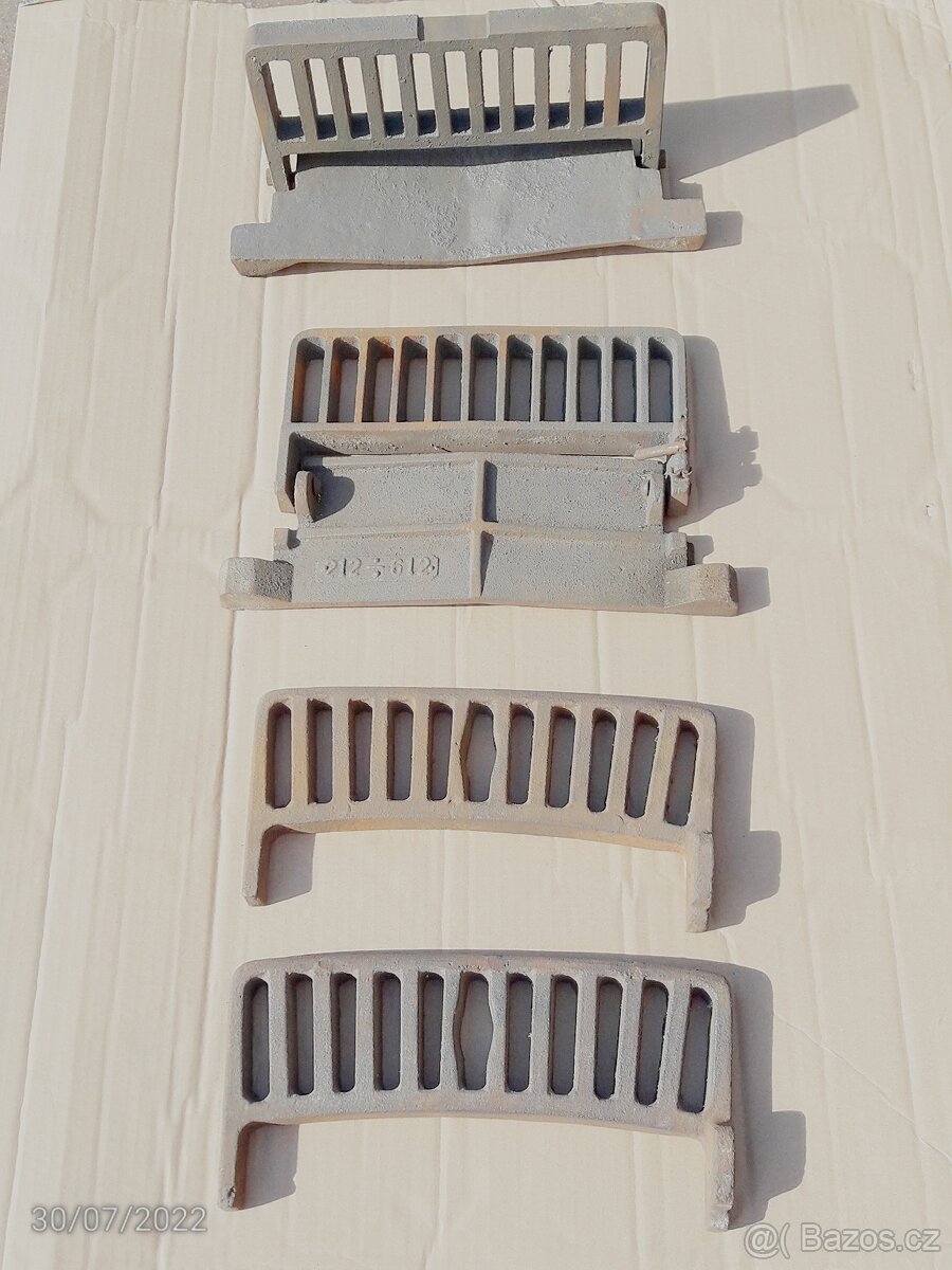 Prodám litinové rošty ke kotli EMCA, Pluto II apod.