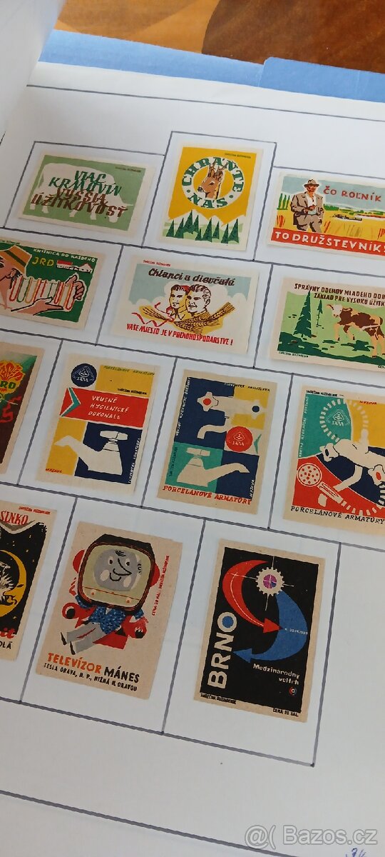 Zápalkové nálepky - sbirka