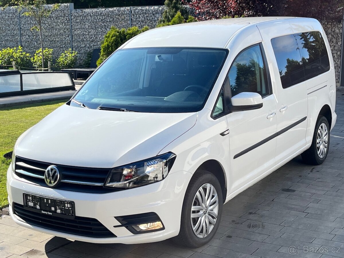 VW CADDY MAXI 2.0TDI, r.v.2019, odp. DPH, 8x KOLA, 133tkm