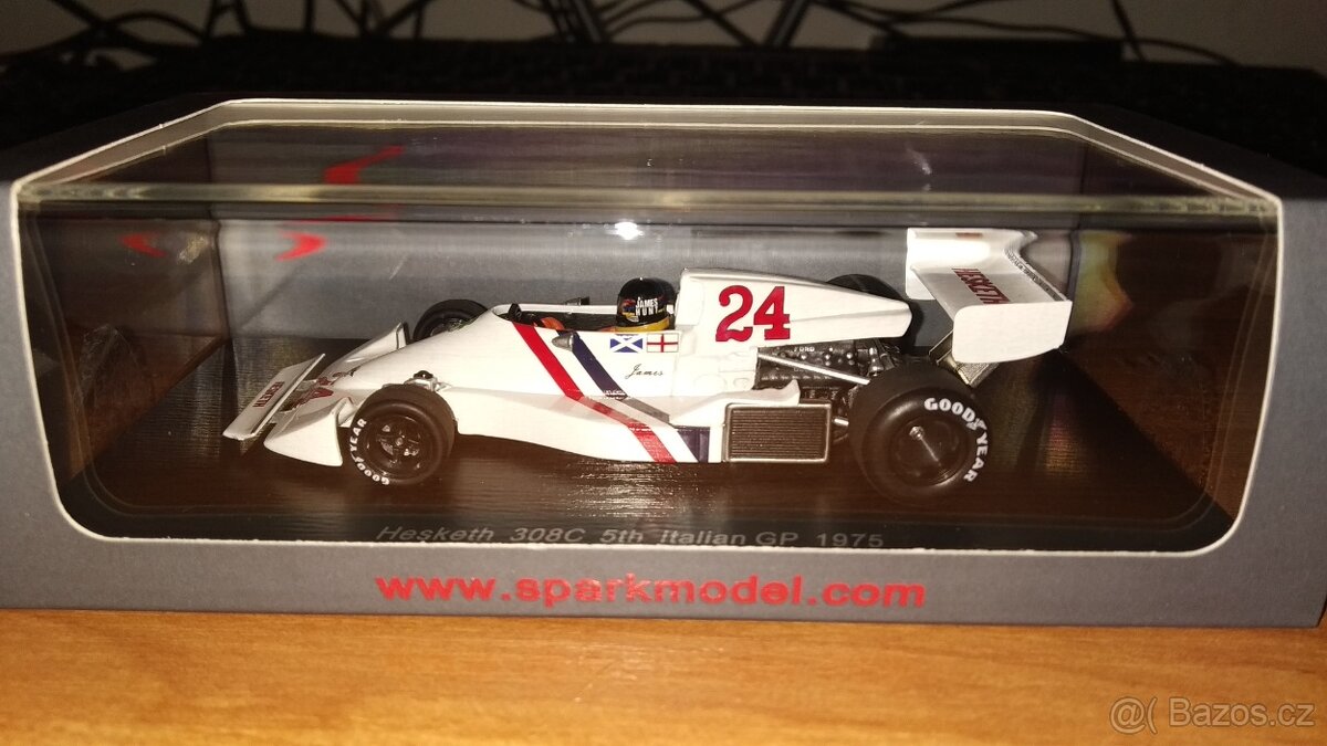 F1 Hesketh 308C #24 James Hunt 1975 Spark S2238 1:43