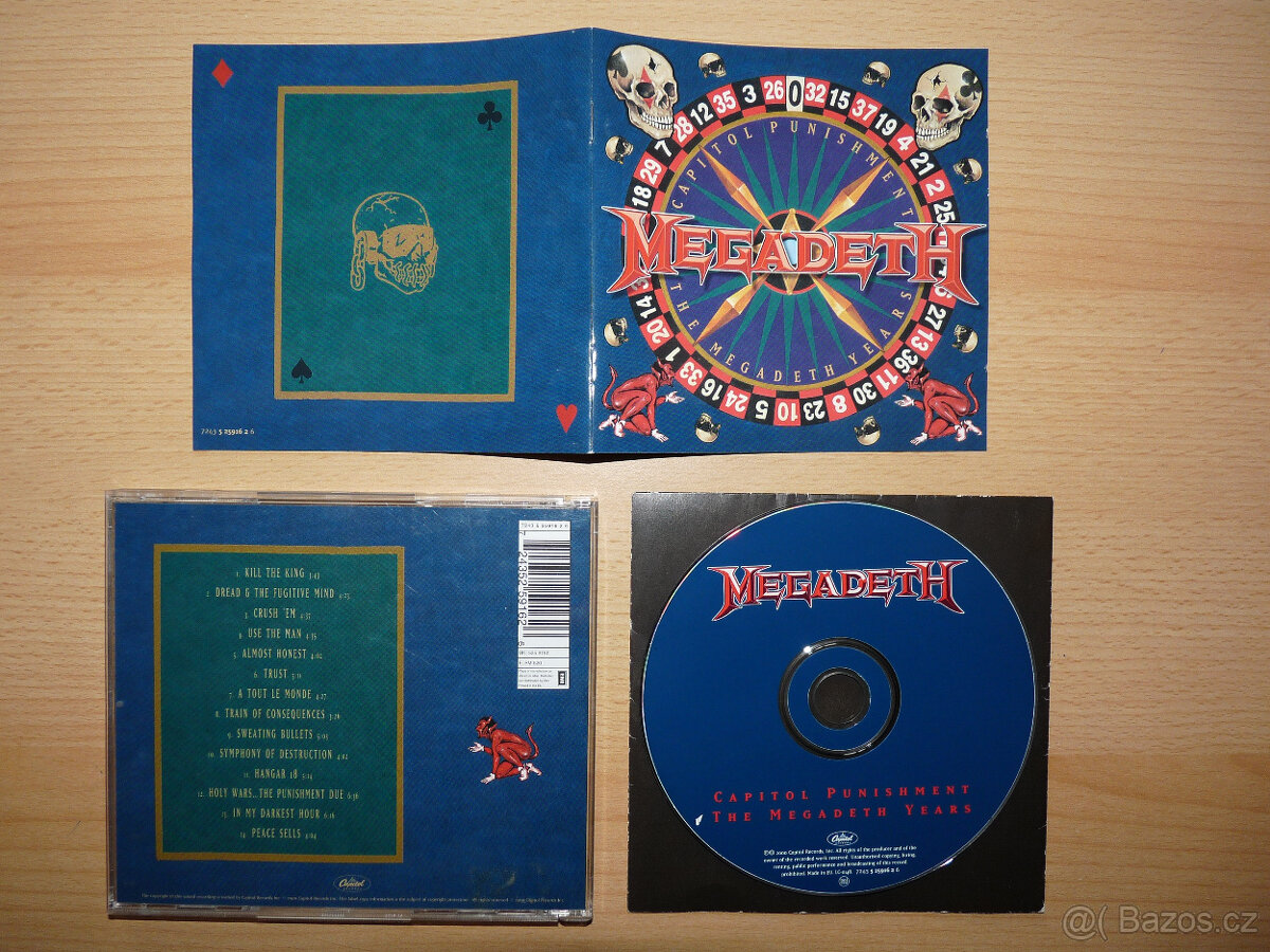 prodám CD MEGADETH-Capitol Punishment 2000 Capitol records