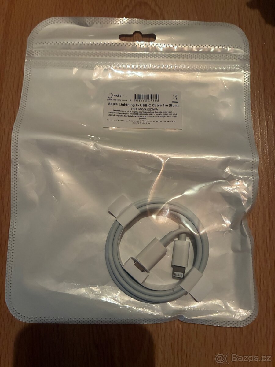 Originál kabel Apple Lightning to USB-C, 1 m,nový