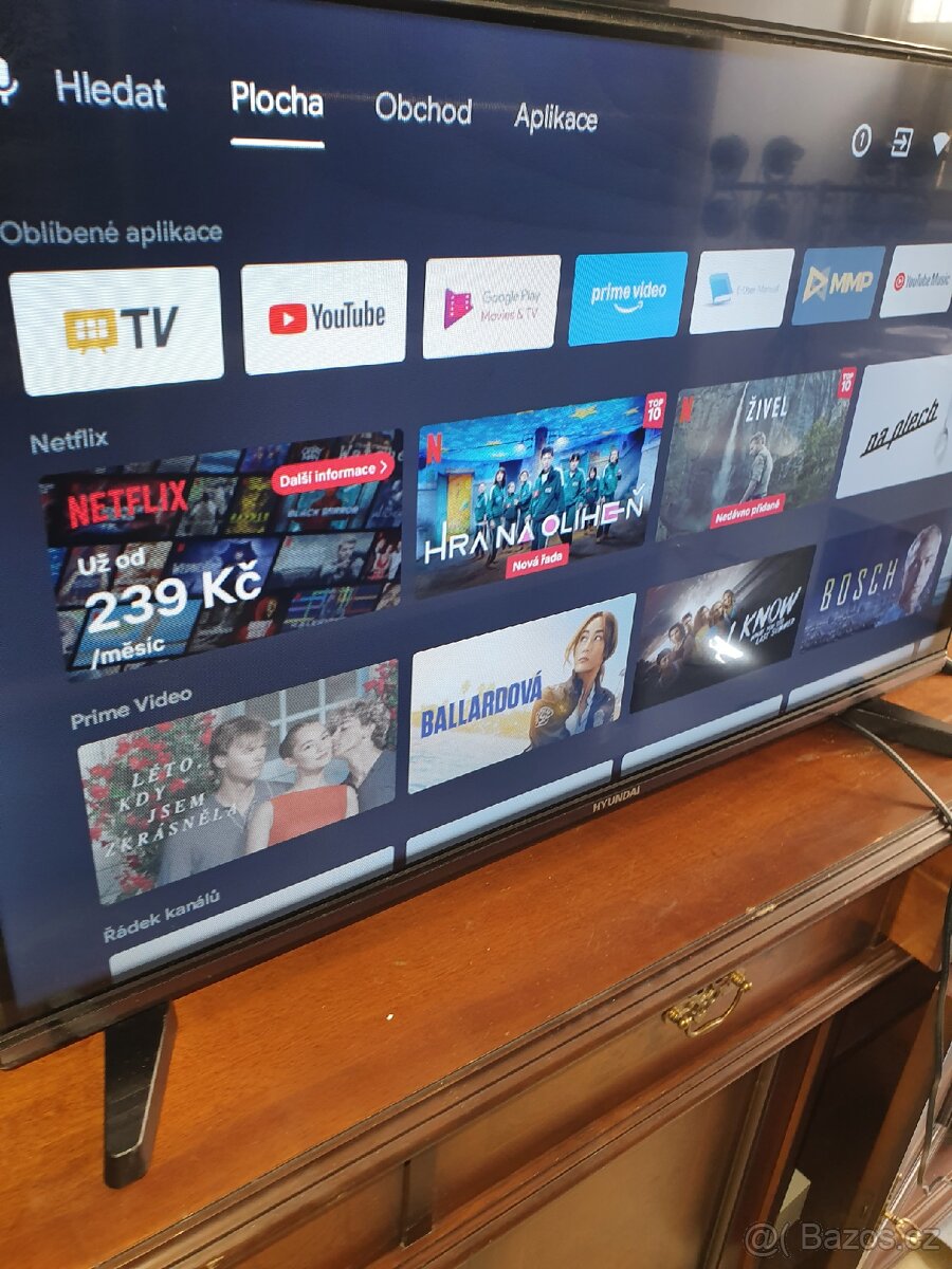 Prodám LED Android Smart TV Hyundai 82cm, DVB T2, WiFi