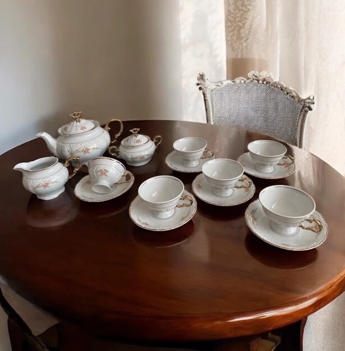 Čajová souprava Marie Louise karlovarský porcelán Thun