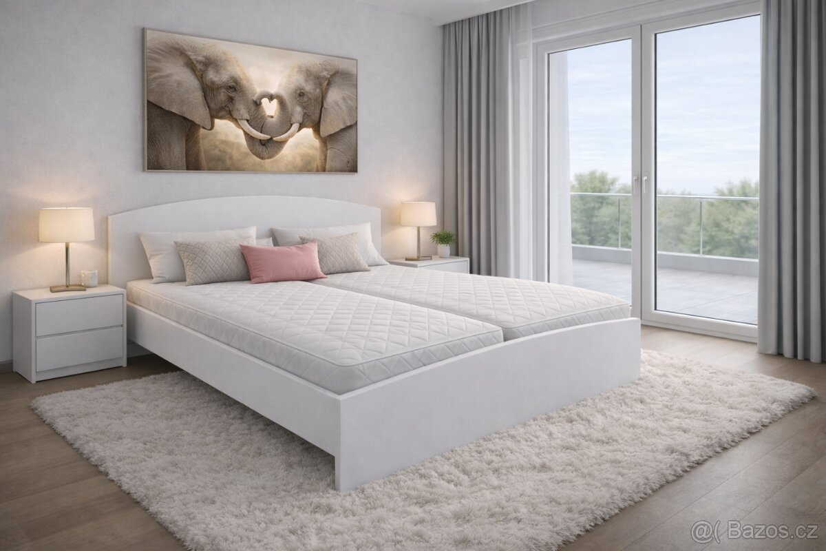 Manželská dvoulůžková postel 180×200 cm – NOVÁ