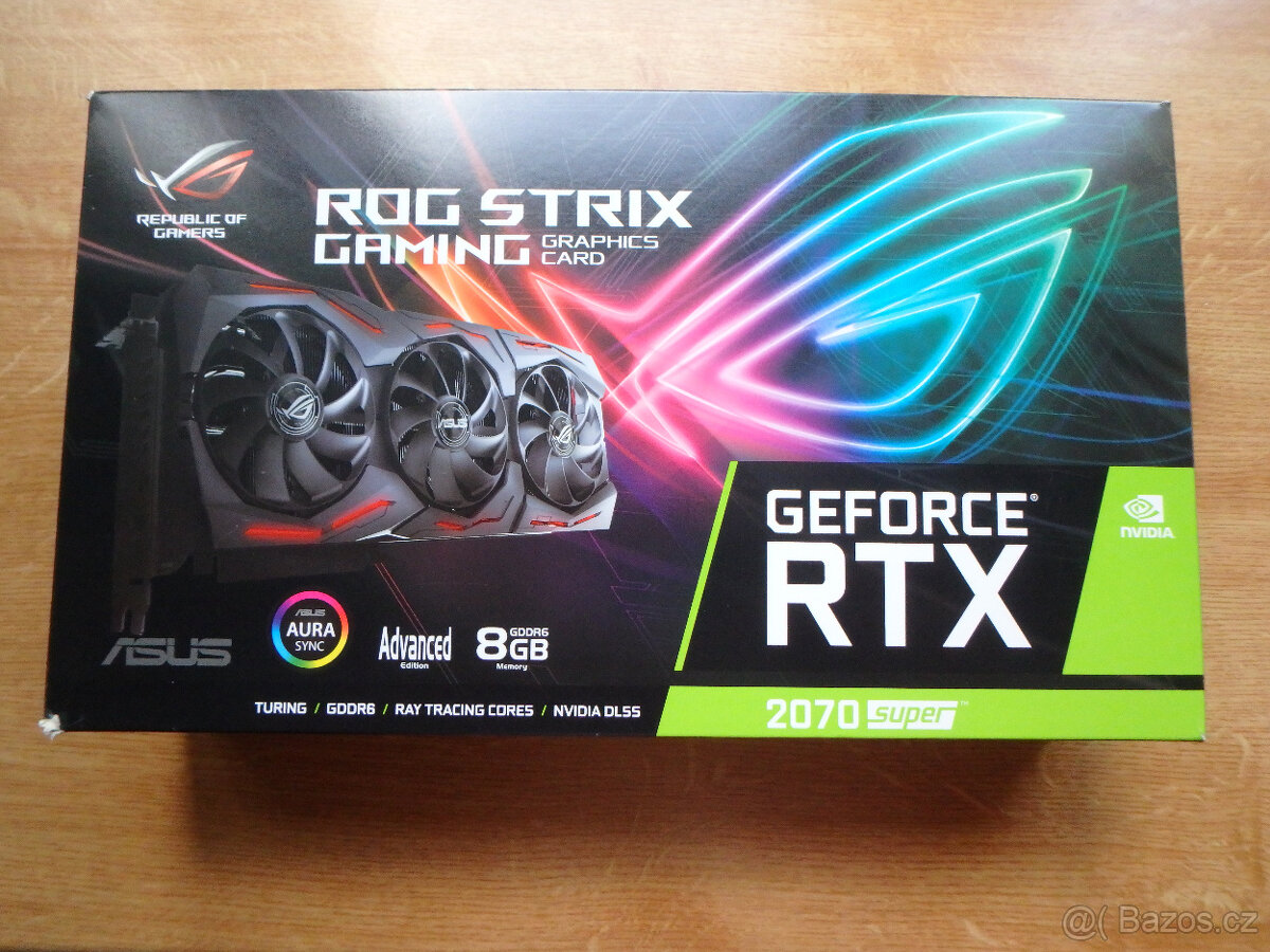 Prodám grafickou kartu ASUS rog-strix-rtx2070s-a8g-gaming