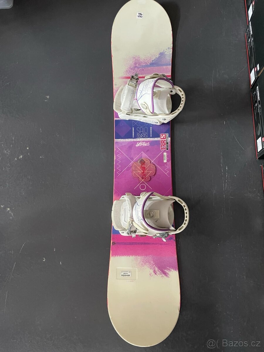 Snowboard Salomon délka 138 vázání S/M