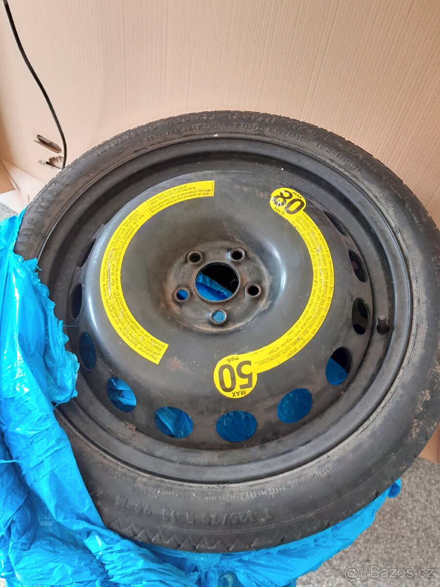 Dojezdove kolo, rezerva, 5x100