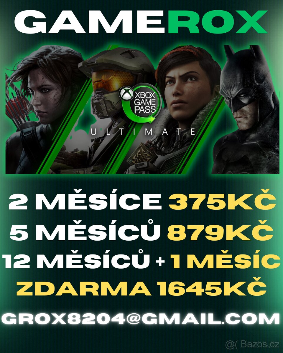 Xbox Game Pass Ultimate 2/5/13 měsíců - NEJLEPŠÍ CENA