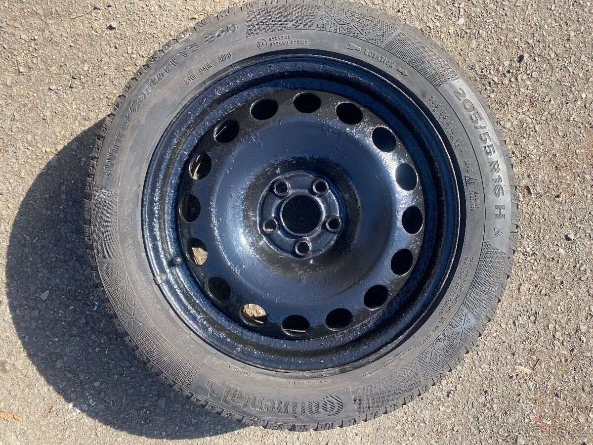 Disky R16 5x100 Škoda - Vw na pneu 205/55 R16 Levně