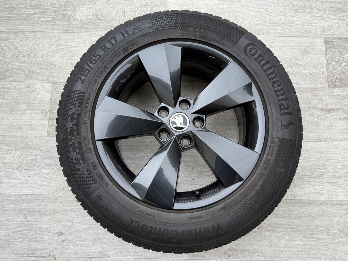 R17 ORIG.ZIMNÍ ALU KOLA ŠKODA KODIAQ 215/65/17