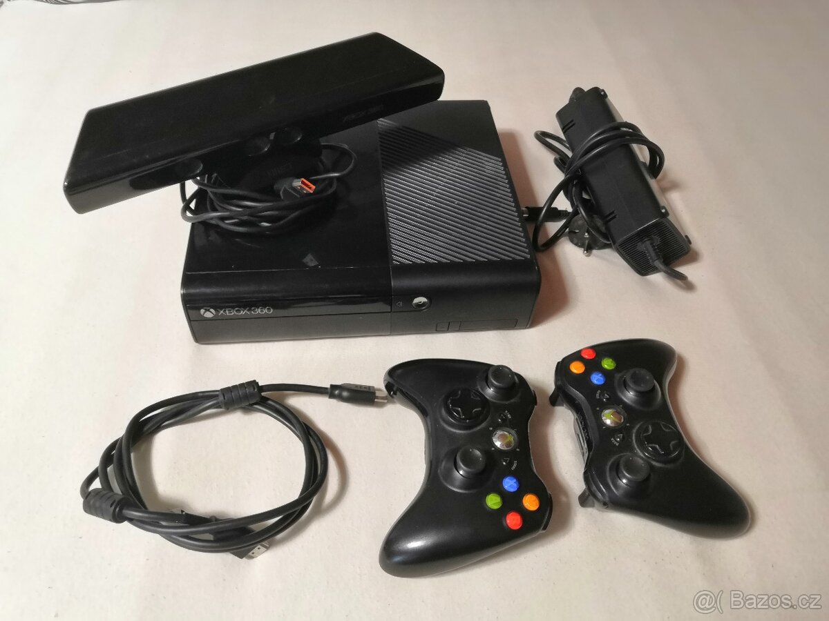 Xbox 360 kinect+43her,vlastní výběr z 200 her,3měsíce záruka