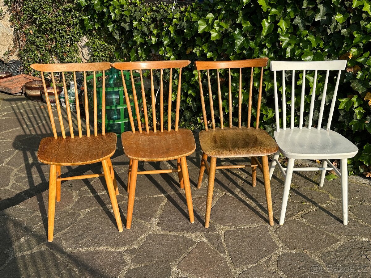 Designové židle TON - IRONICA - kus 800,- a bílá 600,-