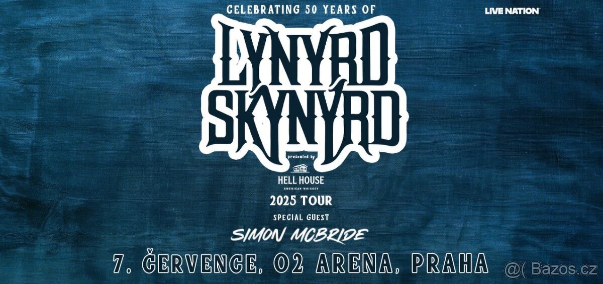 LYNYRD SKYNYRD - O2 Arena 7.7.2025 - 2x sezeni