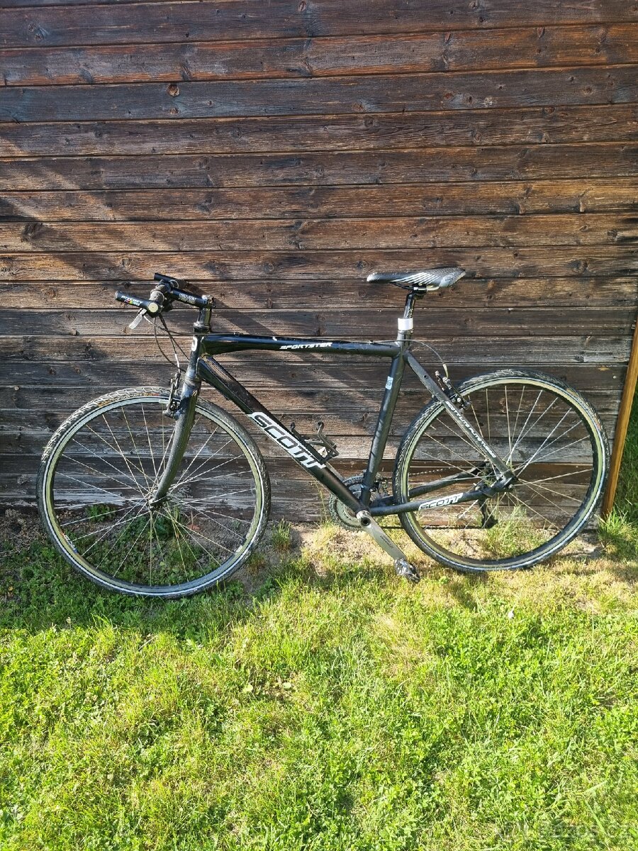 Scott sportster - karbonová vidlice + karbonové řidítka