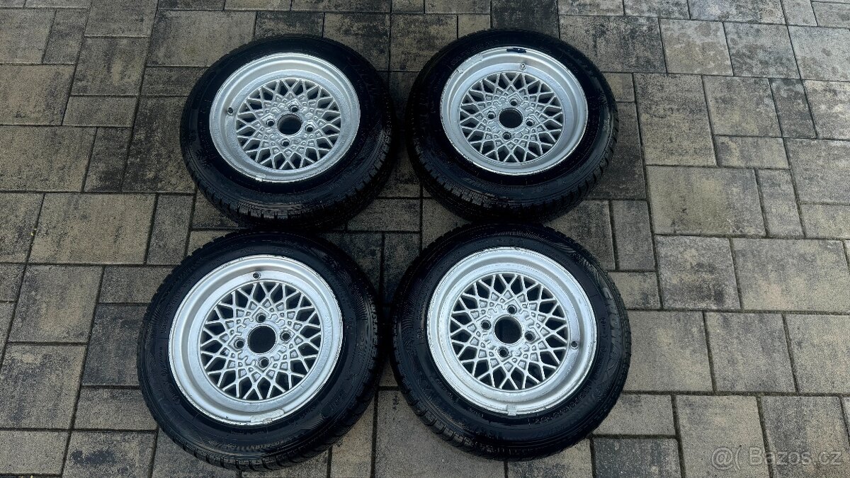 Sada ALU kol / disků BBS MAHLE R13 - 4x100, např Golf MK1