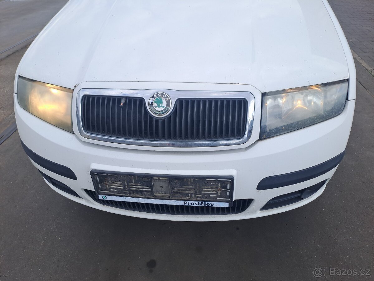 FABIA 1 faselift SVĚTLA PŘEDNÍ NÁRAZNÍK KAPOTA MASKA