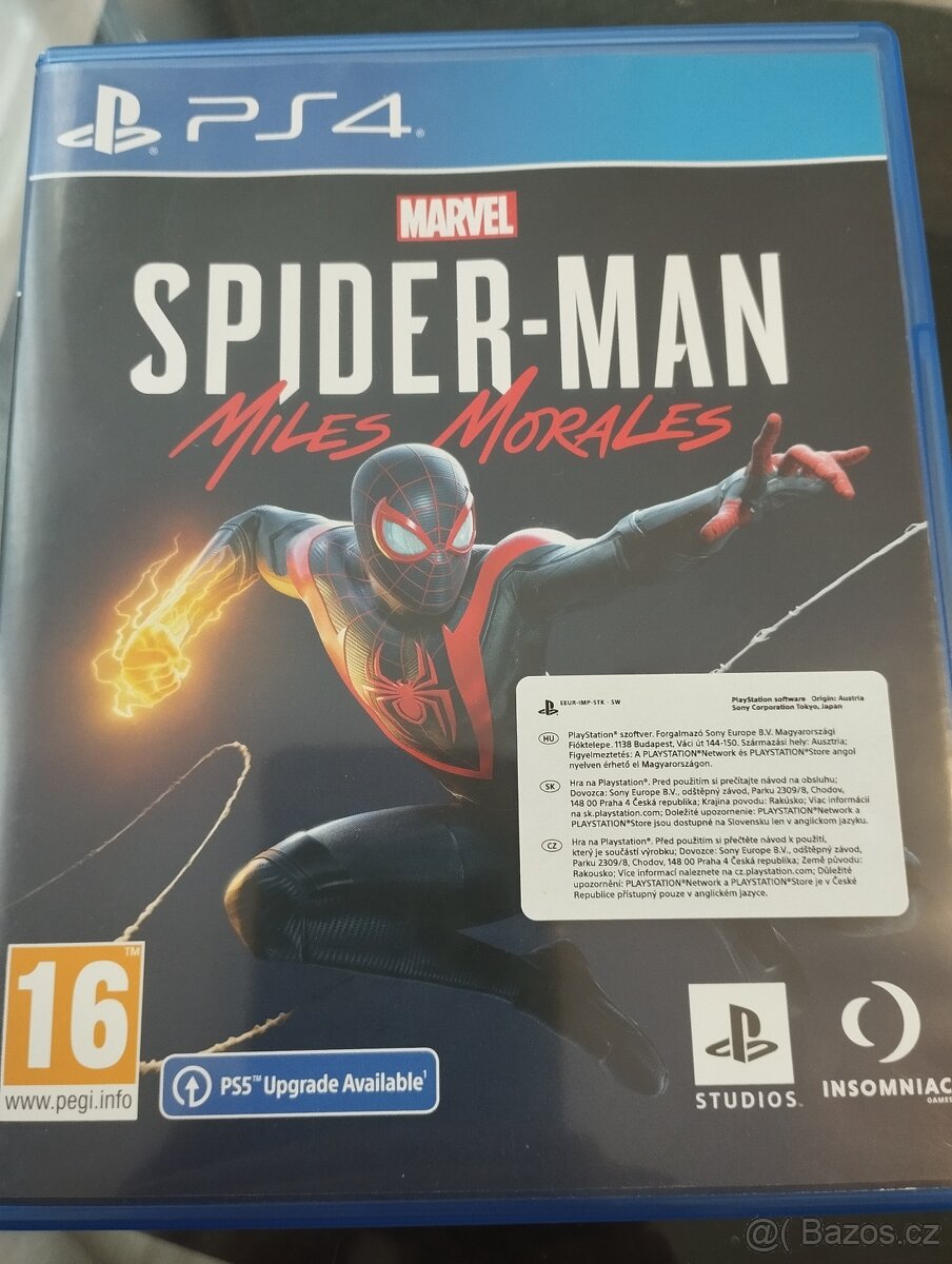 Hra Spiderman Miles Morales PS4