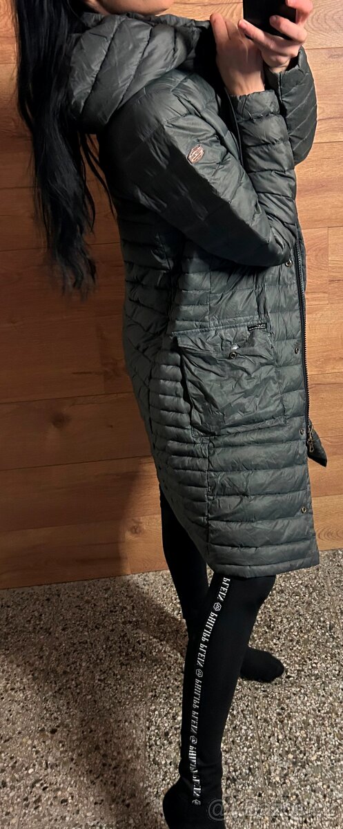 KHUJO  DÁMSKÁ LONG ZIMNÍ PÉŘOVKA-PÉŘOVÁ BUNDA M 💪🏽🤩