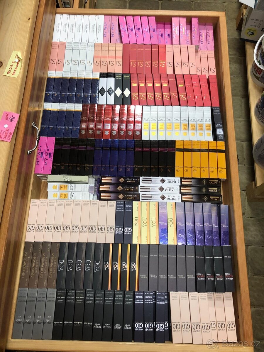 Parfémy-testry všech značek Obsah 0,33ml Likvidace skladu