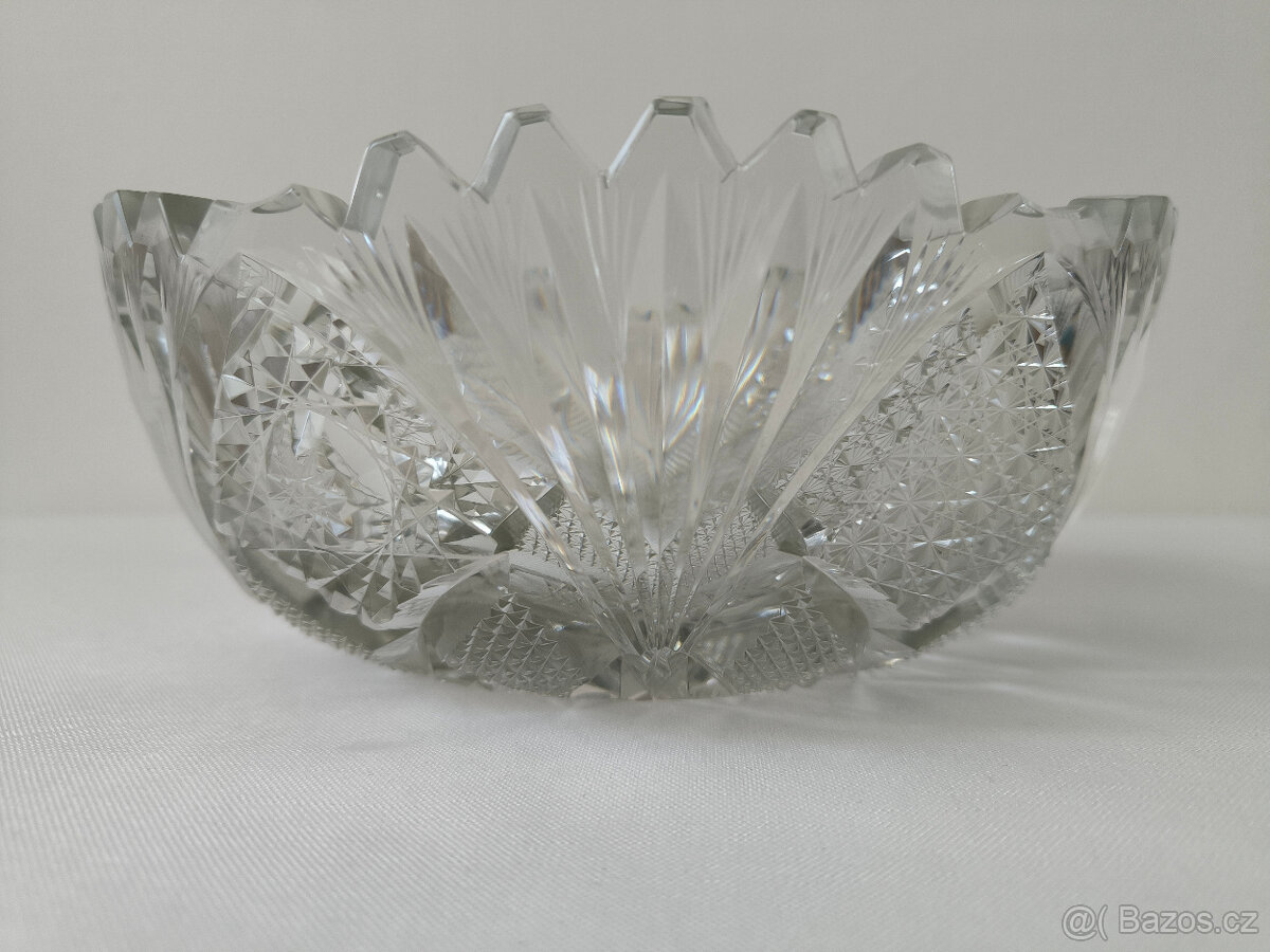 Mísa průhledná broušená